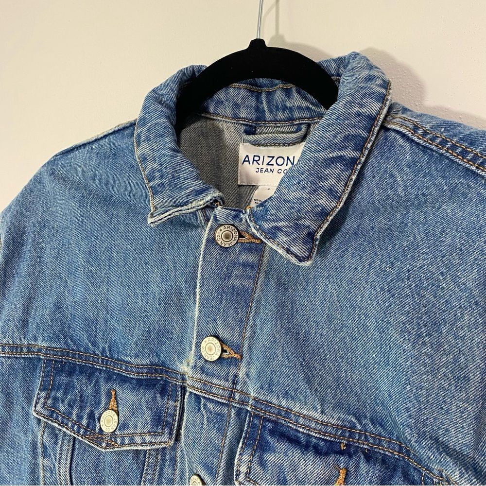 Vintage Arizona Denim Jean Jacket Button Down Closure - Picture 7 of 9
